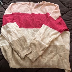 Color block sweater